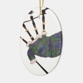 schotgele doedelpijpen keramisch ornament (Links)