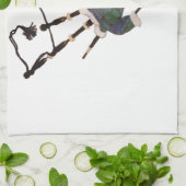 schotgele doedelpijpen theedoek (Gevouwen)