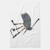 schotgele doedelpijpen theedoek (Verticaal)