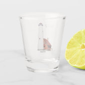 Schotglas van de vuurtoren van Tawas Point Shot Glas (Achterkant)