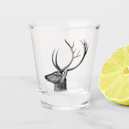 schotglas voor herten shot glas (Voorkant)