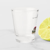 Schotglas voor vuurtoren met scherp punt shot glas (Links)