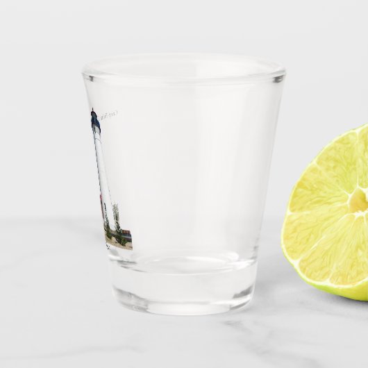 Schotglas voor vuurtoren met scherp punt shot glas (Rechts)