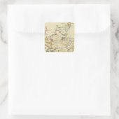 Schotland 11 vierkante sticker (Tas)