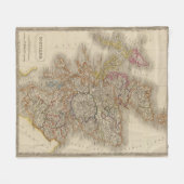 Schotland 12 fleece deken (Voorkant (Horizontaal))