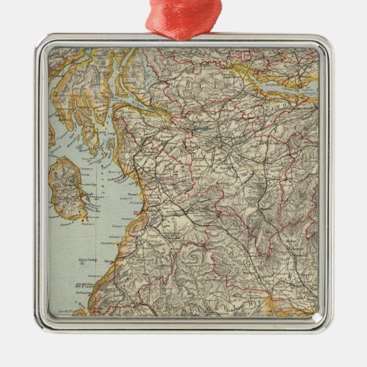 Schotland 12 metalen ornament (Voorkant)