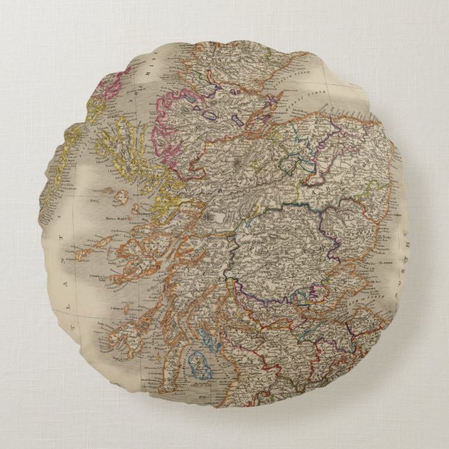 Schotland 12 rond kussen (Voorkant)