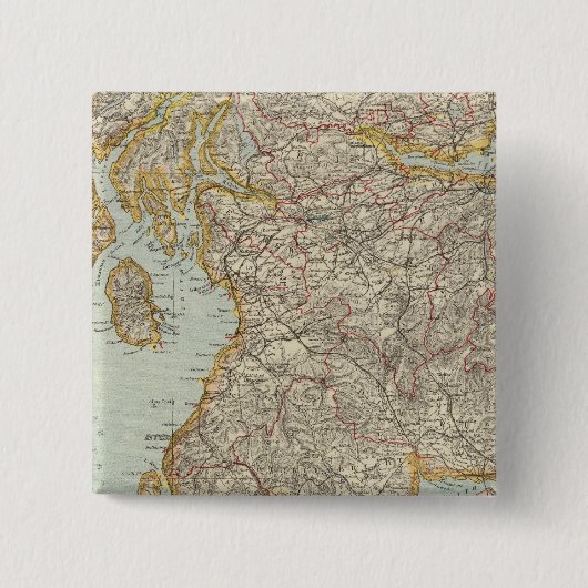 Schotland 12 vierkante button 5,1 cm (Voorkant)