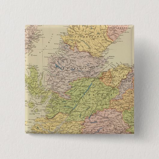 Schotland 19 vierkante button 5,1 cm (Voorkant)