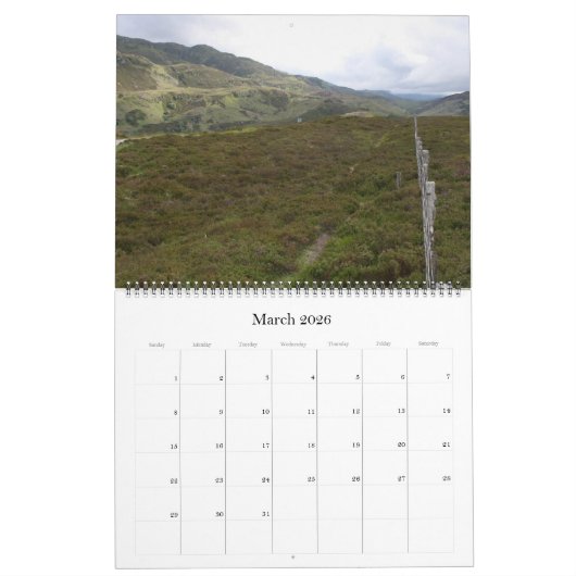 Schotland 2025 groot kalender (Mar 2026)