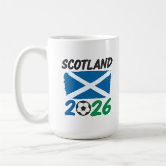 Schotland 2026 Voetbalfanontwerp / Saltire en Voet Koffiemok