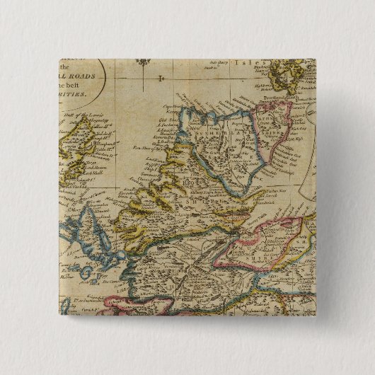 Schotland 22 vierkante button 5,1 cm (Voorkant)