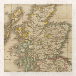 Schotland 4 glazen onderzetter