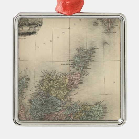 Schotland 4 metalen ornament (Voorkant)