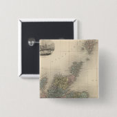 Schotland 4 vierkante button 5,1 cm (Voorkant /achterkant)