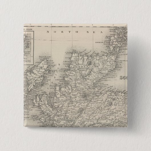 Schotland 4 vierkante button 5,1 cm (Voorkant)