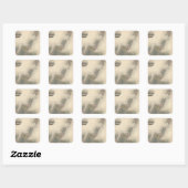 Schotland 4 vierkante sticker (Vel)