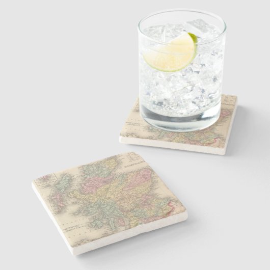 Schotland 6 stenen onderzetter (Zijkant)