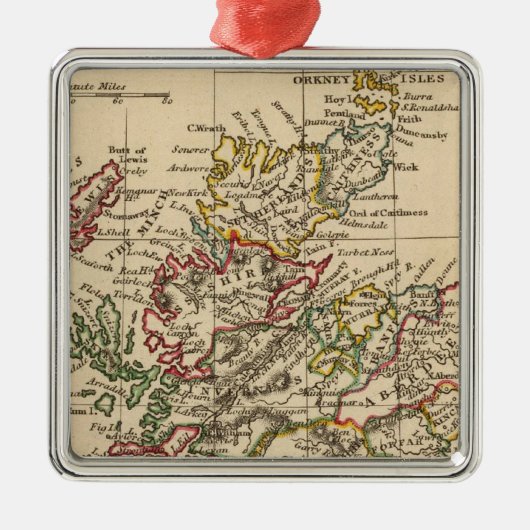 Schotland 7 metalen ornament (Voorkant)