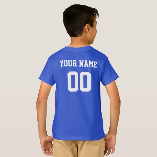 Schotland aangepaste naam en nummer Football T-shirt (Achterkant volledig)