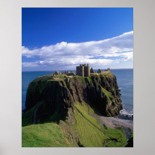 Schotland, Aberdeen. Dunnotar Castle. Poster
