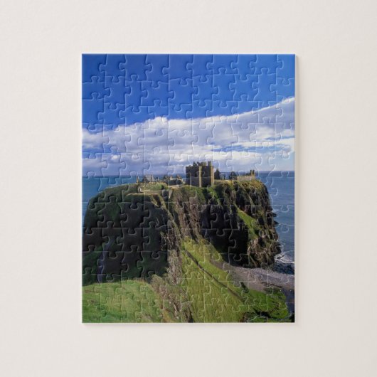 Schotland, Aberdeen. Kasteel Dunnotar. Legpuzzel (Verticaal)