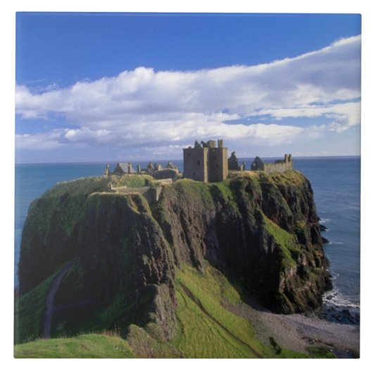 Schotland, Aberdeen. Kasteel Dunnotar. Tegeltje (Voorkant)