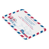 SCHOTLAND Air Mail Bruiloft Bewaar de datum 3x4 Magneet (Rechterzijde)