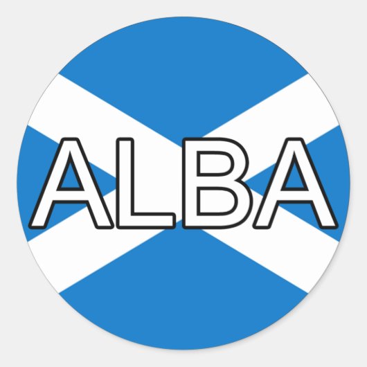 Schotland Alba Euro Sticker (Voorkant)