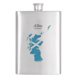 Schotland / Alba handgeschilderde kaart Schots-Gae Flacon