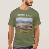 Schotland aquarel landschap t-shirt (Voorkant)