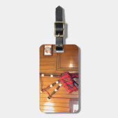 Schotland Bagpipe Tartan Musical Instrument Bagagelabel (Voorkant verticaal)