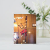 Schotland Bagpipe Tartan Musical Instrument Briefkaart (Staand voorkant)