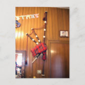 Schotland Bagpipe Tartan Musical Instrument Briefkaart (Voorkant)