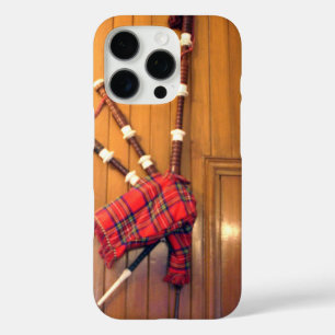 Schotland Bagpipe Tartan Musical Instrument iPhone 16 Pro Hoesje