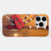 Schotland Bagpipe Tartan Musical Instrument Case-Mate iPhone Case (Achterkant (horizontaal))