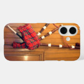 Schotland Bagpipe Tartan Musical Instrument Case-Mate iPhone Case (Achterkant (horizontaal))