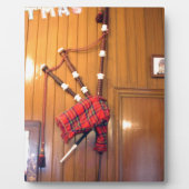 Schotland Bagpipe Tartan Musical Instrument Fotoplaat (Voorkant)