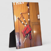 Schotland Bagpipe Tartan Musical Instrument Fotoplaat (Zijkant)