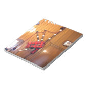 Schotland Bagpipe Tartan Musical Instrument Notitieblok (Linkerzijde)