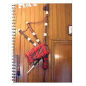 Schotland Bagpipe Tartan Musical Instrument Notitieboek (Voorkant)