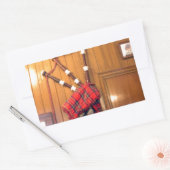 Schotland Bagpipe Tartan Musical Instrument Rechthoekige Sticker (Envelop)