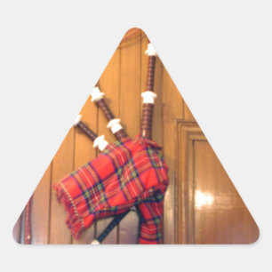 Schotland Bagpipe Tartan Musical Instrument Sticker