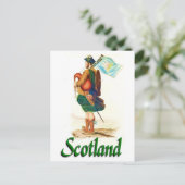 Schotland Bagpiper Briefkaart (Staand voorkant)