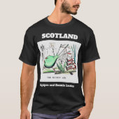 Schotland Bagpipes en Bonnie Lassies T-shirt (Voorkant)