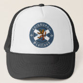 Schotland Baseball Pet, Edinburgh, Schotse vlag Trucker Pet (Voorkant)