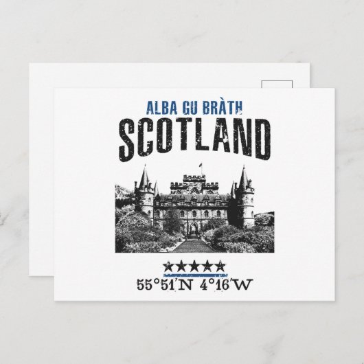 Schotland Briefkaart (Voorkant / Achterkant)