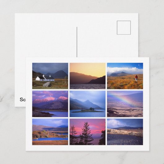 Schotland Briefkaart (Voorkant / Achterkant)