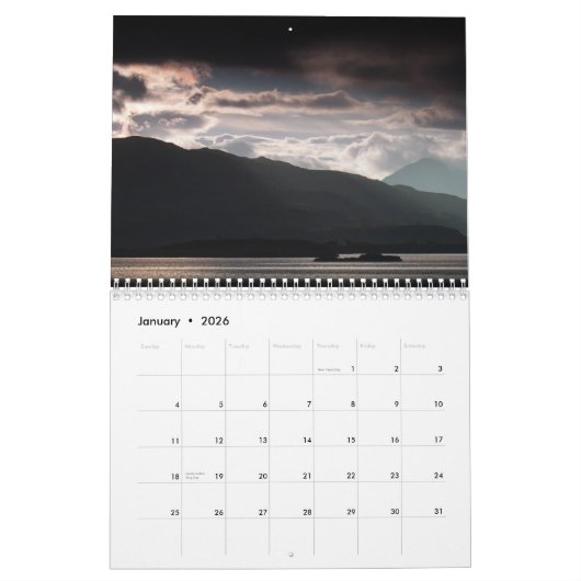 Schotland Buiten de Hebriden 2025 Kalender (Jan 2026)