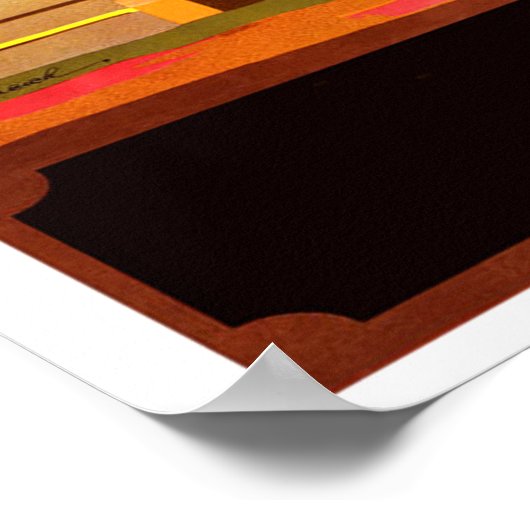 Schotland, busreizen, oude poster (Hoek)